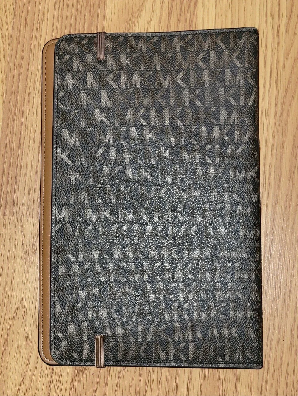 Michael Kors Signature Logo Refillable Notebook Cover - Brown